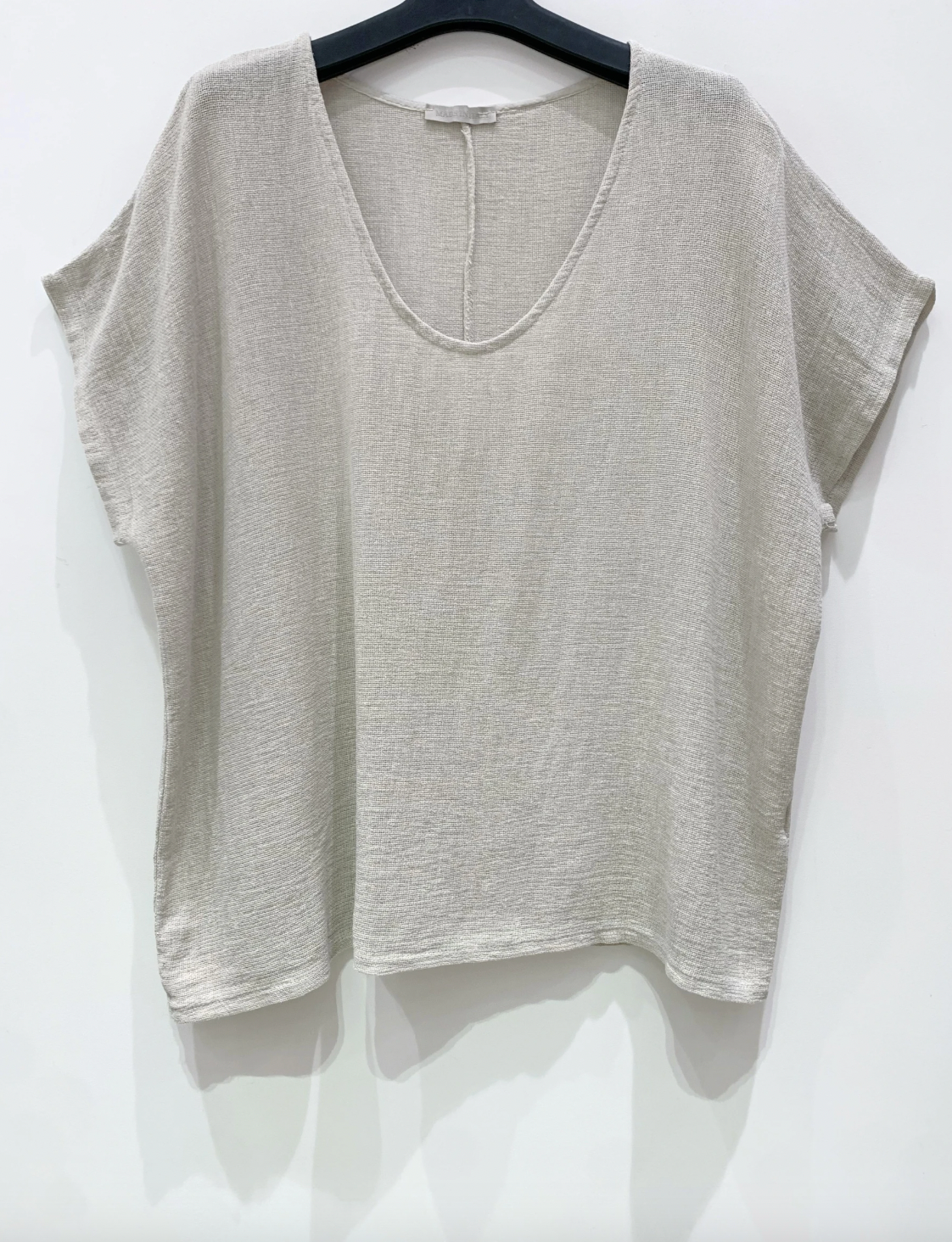 T-shirt Cozy hørmix - Beige