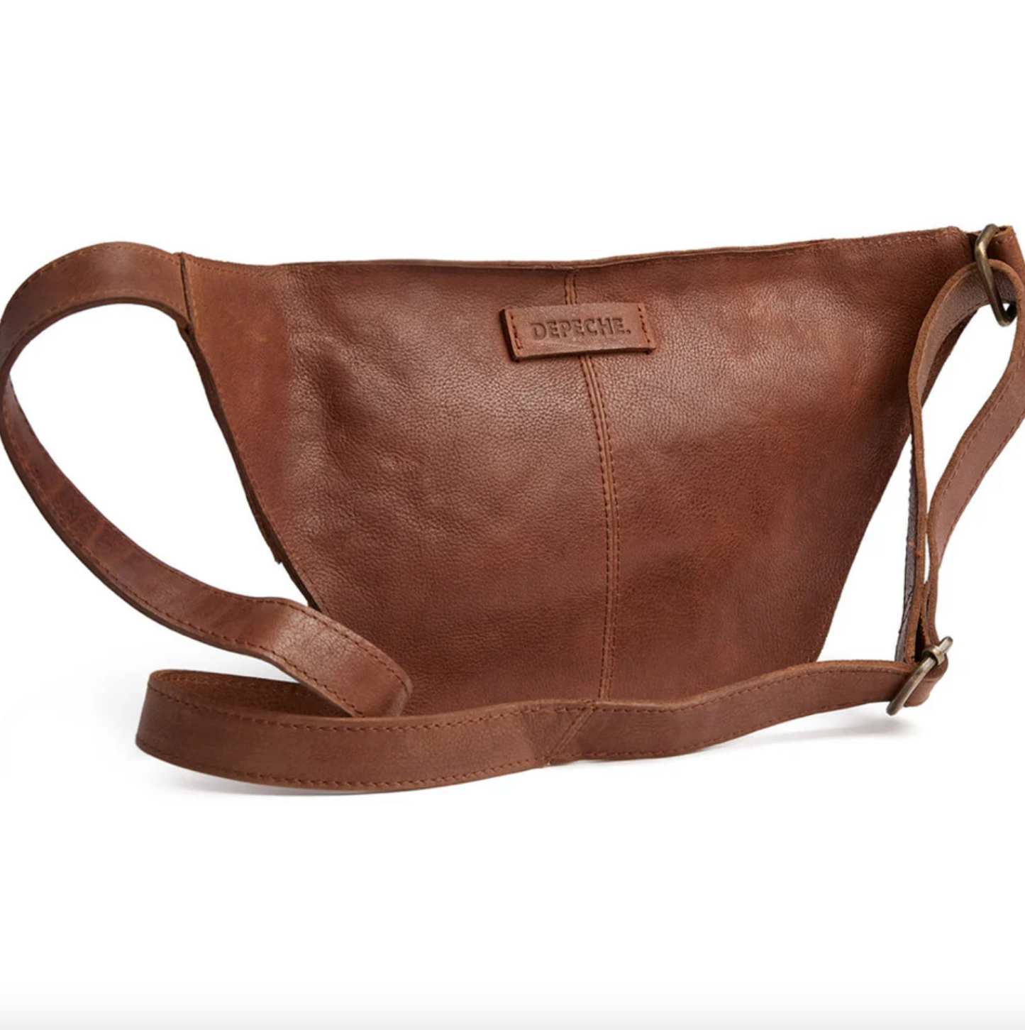 Bumbag med nitter - Cognac