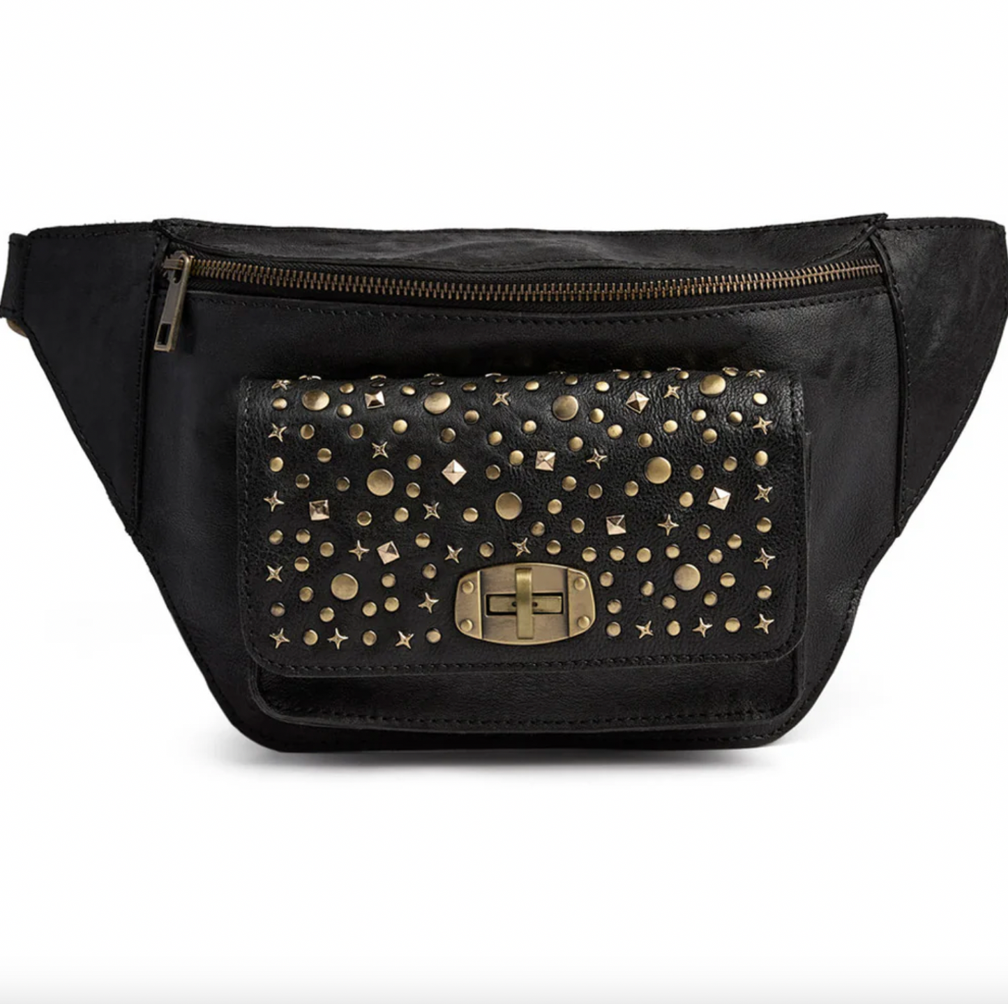Bumbag med nitter - Black