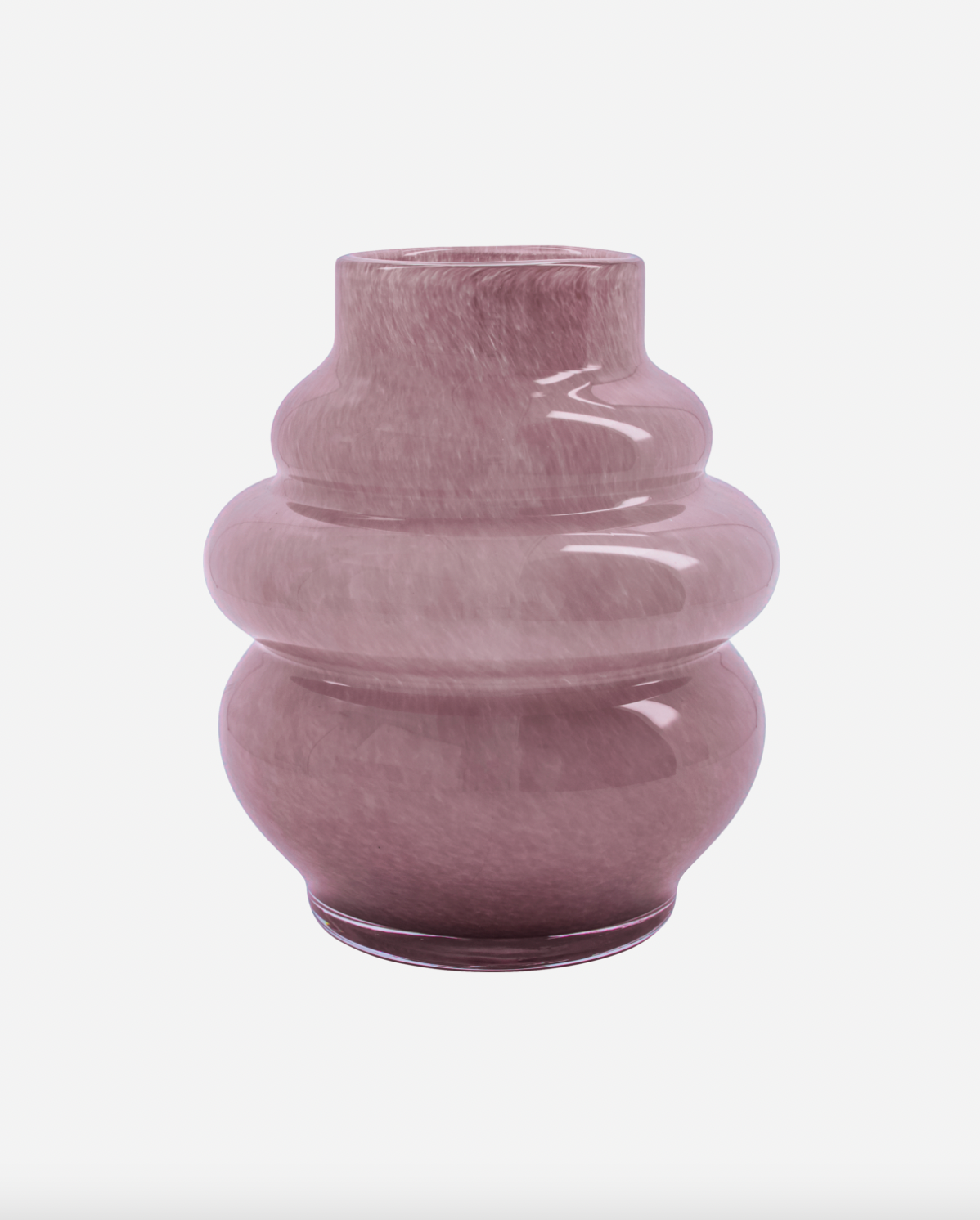 Vase Rosa mundblæst