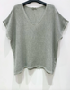 T-shirt Cozy hørmix - Kaki