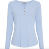 Bluse med knapper - Sky blue