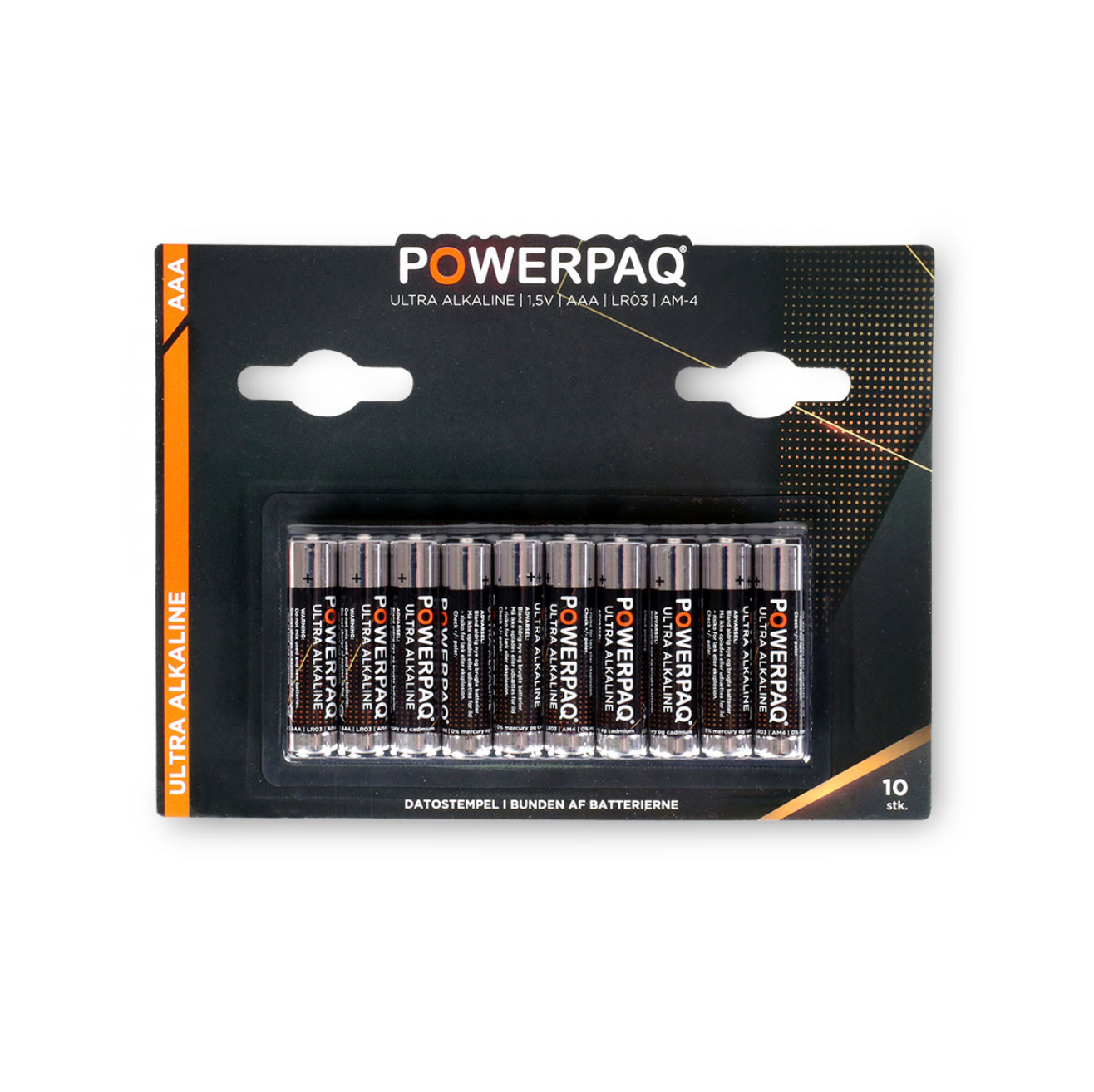 Batterier Powerpaq - AAA Apakke med 10 stk.