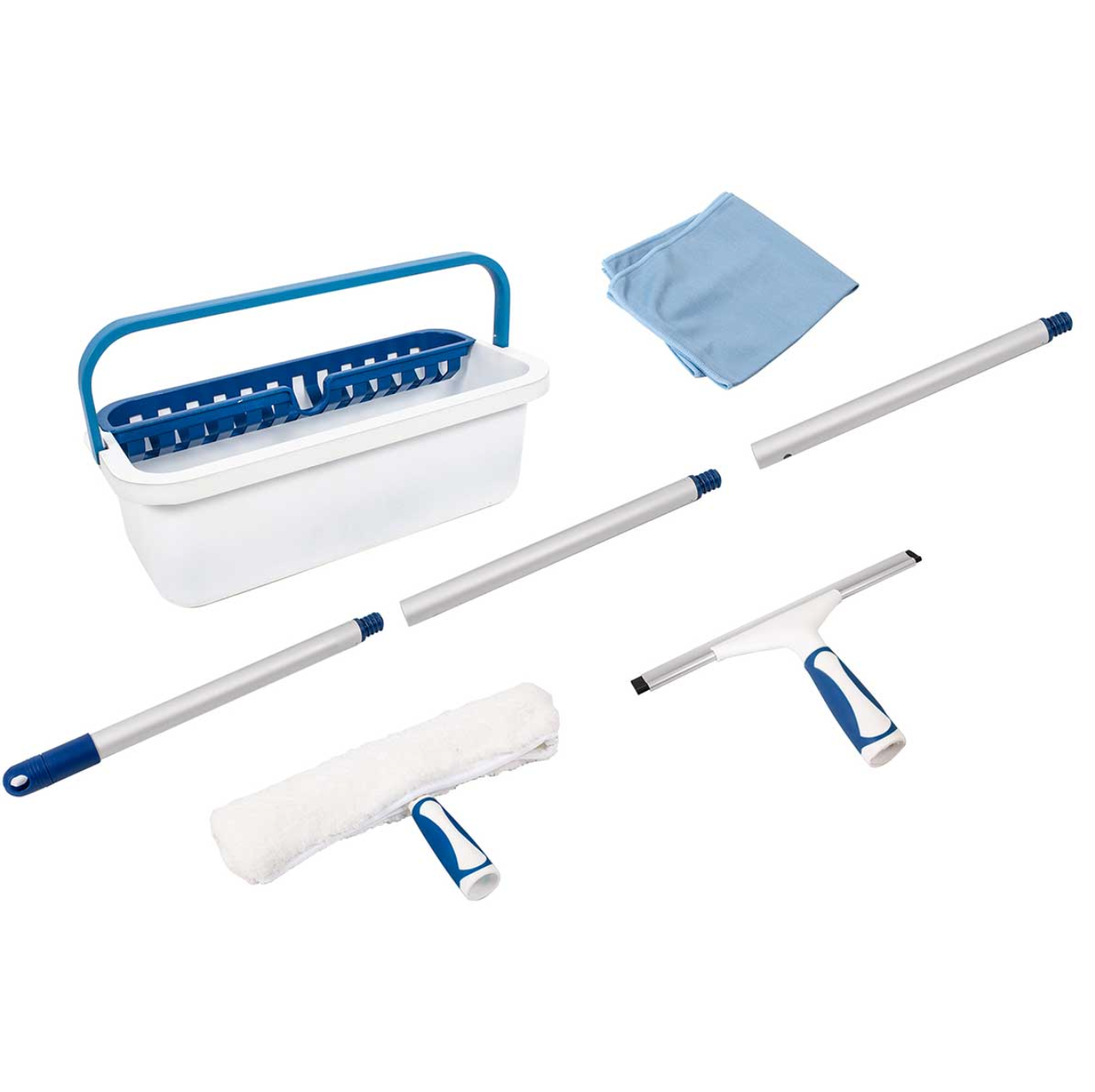 Vinduespudsersæt med opbevaringsboks