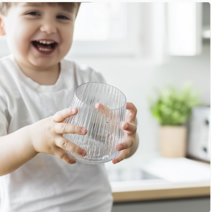 Stilrene plastikglas til hverdag og fest - 4 stk