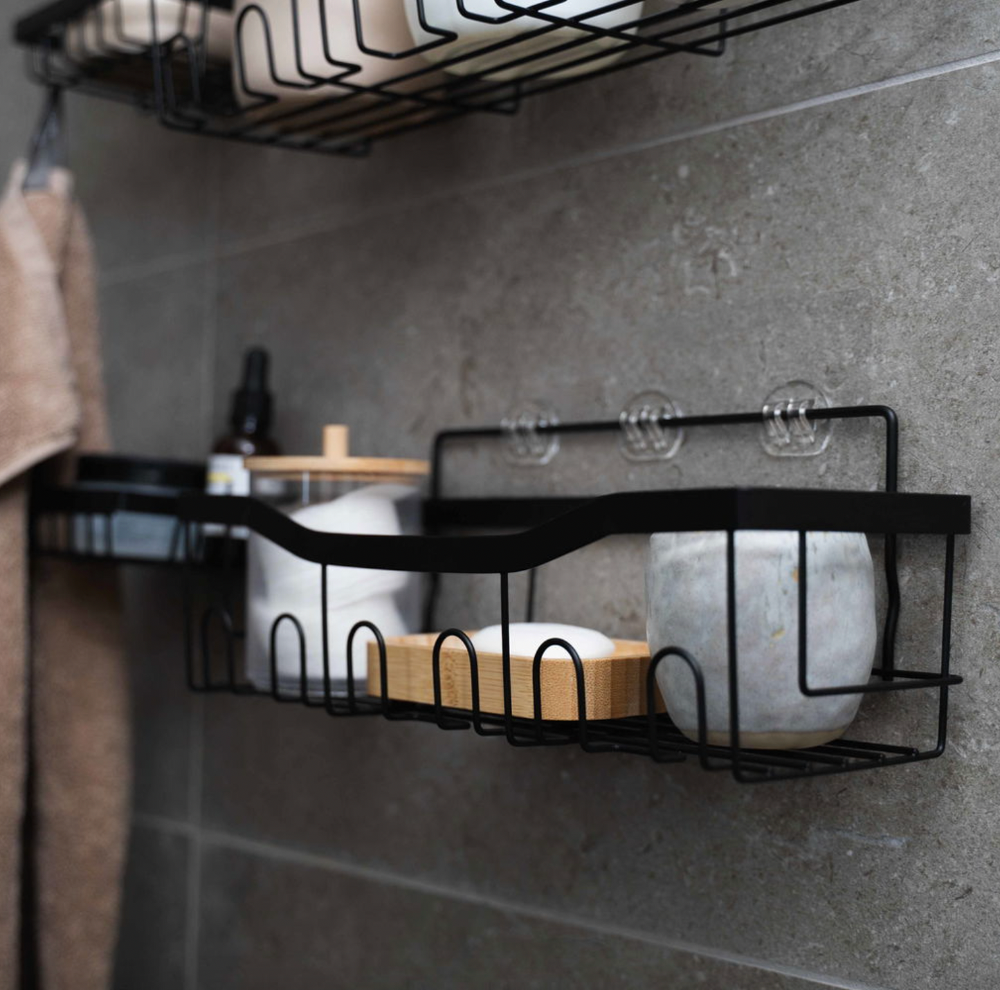 Badeophæng sæt m. 5 dele