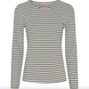 Bluse Nancy strib - Sort / hvid
