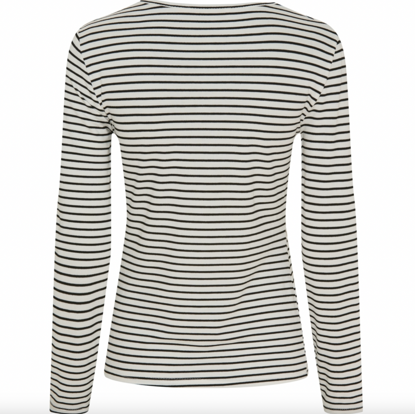 Bluse Nancy strib - Sort / hvid