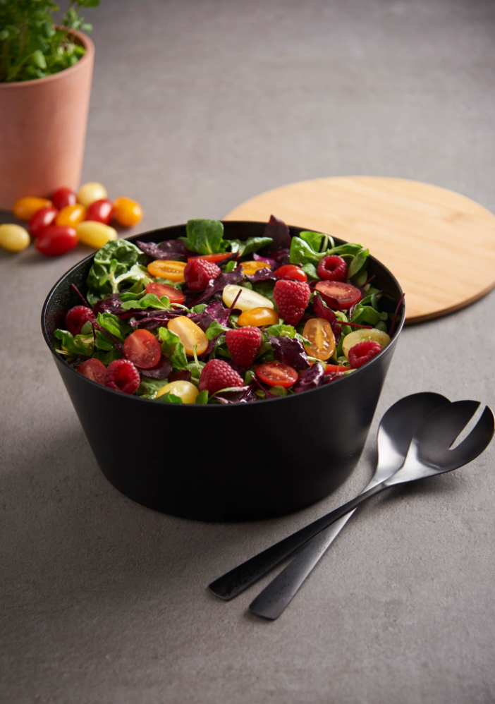 Skål med bambus låg