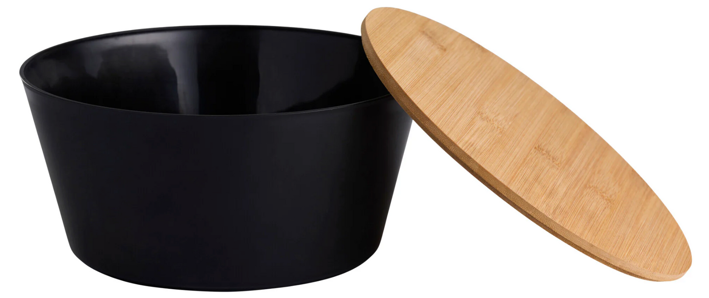 Skål med bambus låg