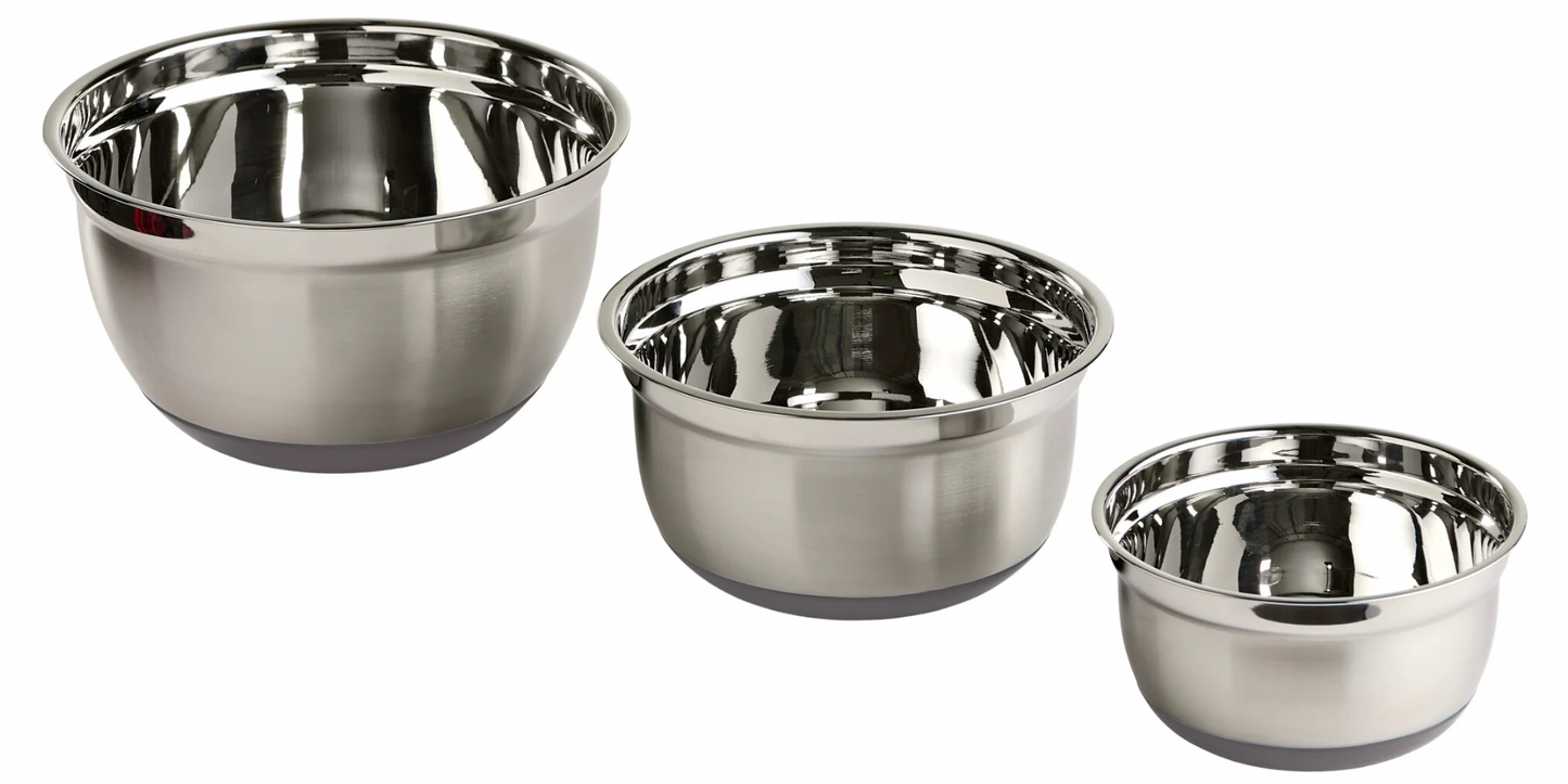 Skåle Rustfrit Stål - 3 stk.