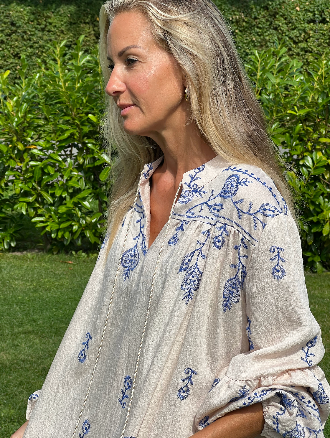Kjole Boheme - Beige / blue