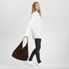 Shopper i blødt ruskind - Choko