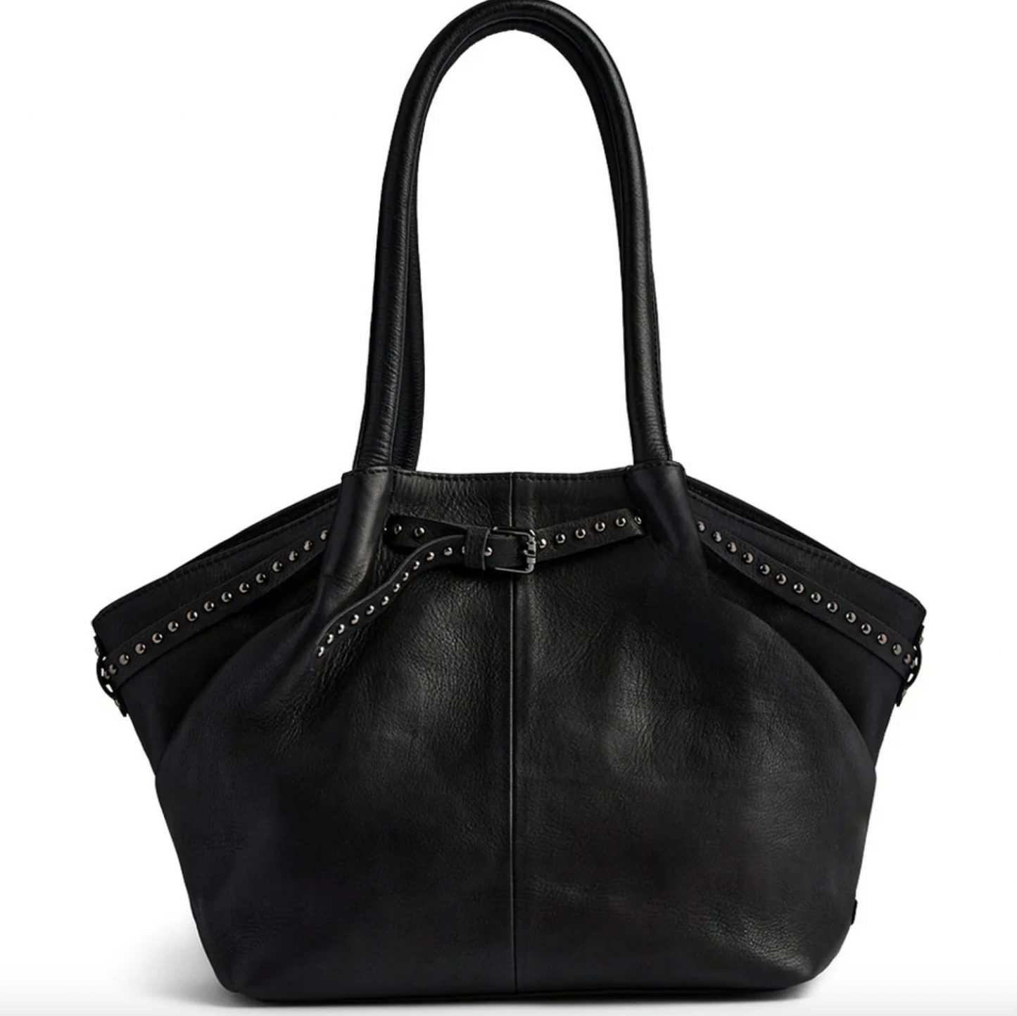 Skuldertaske med nitter - Black