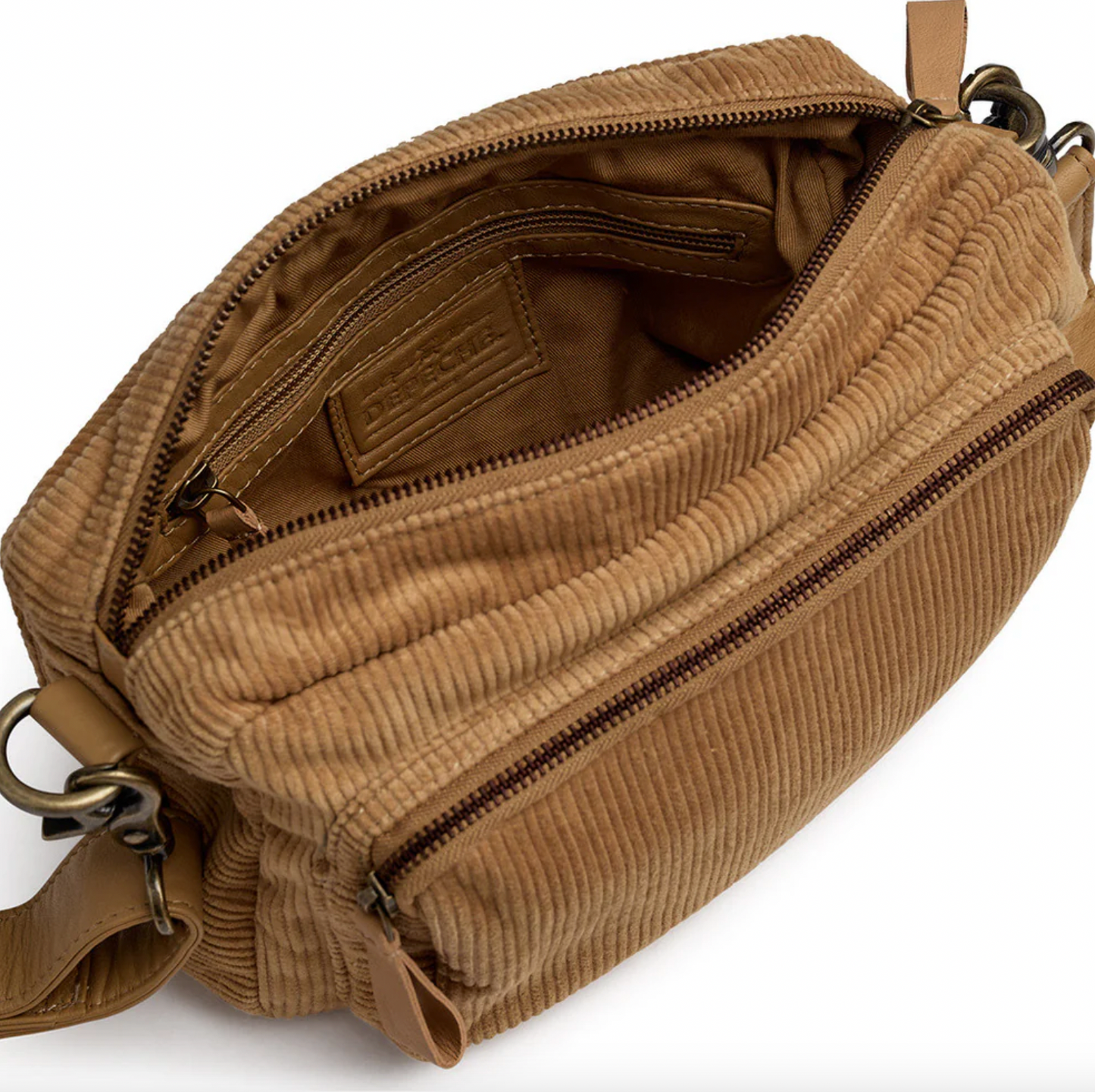 Crossbody Tan fløjl