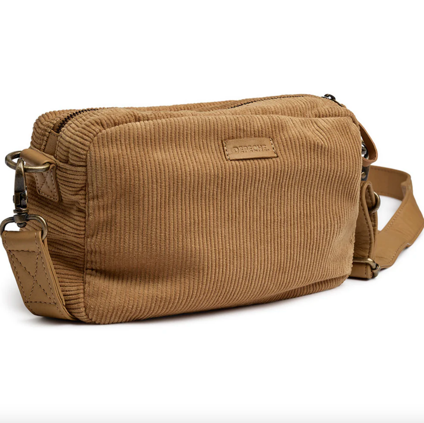 Crossbody Tan fløjl