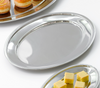 Ovalt fad Rustfrit Stål - 37x23 cm.