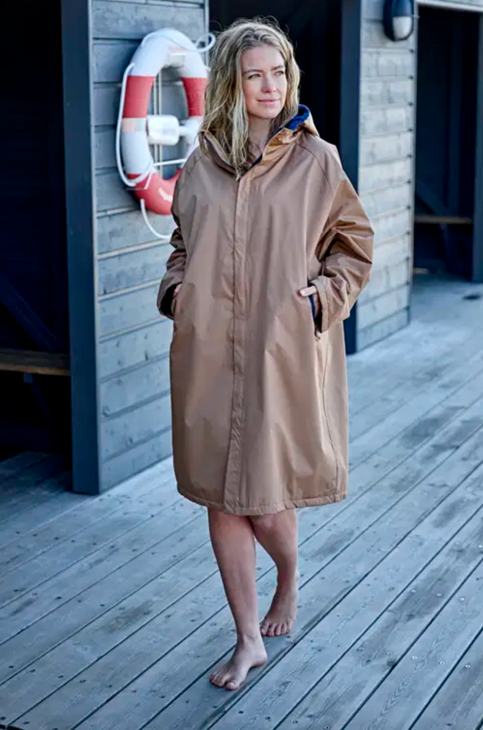 Södahl North Vinterbadekåbe -  Warm Taupe