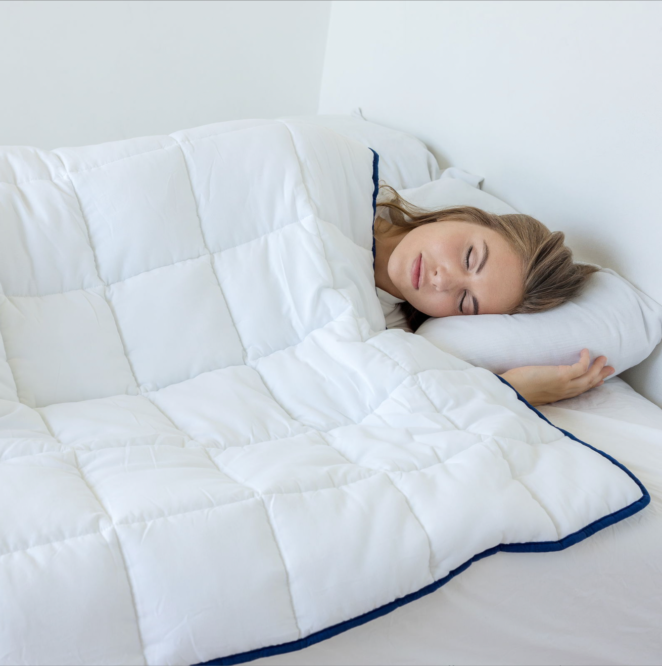 Tyngdedyne 140x200, 7kg - hvid