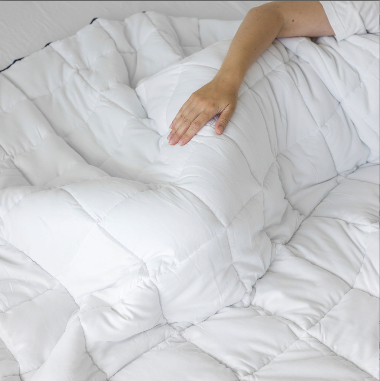 Tyngdedyne 140x200, 7kg - hvid