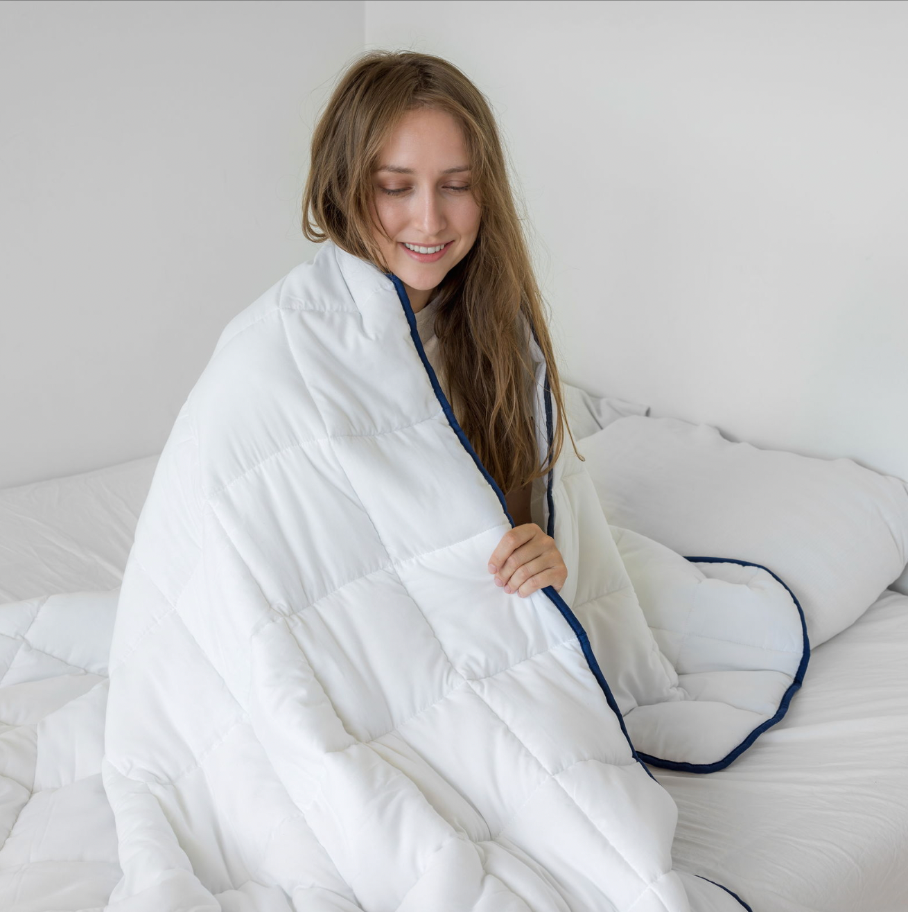 Tyngdedyne 140x200, 7kg - hvid