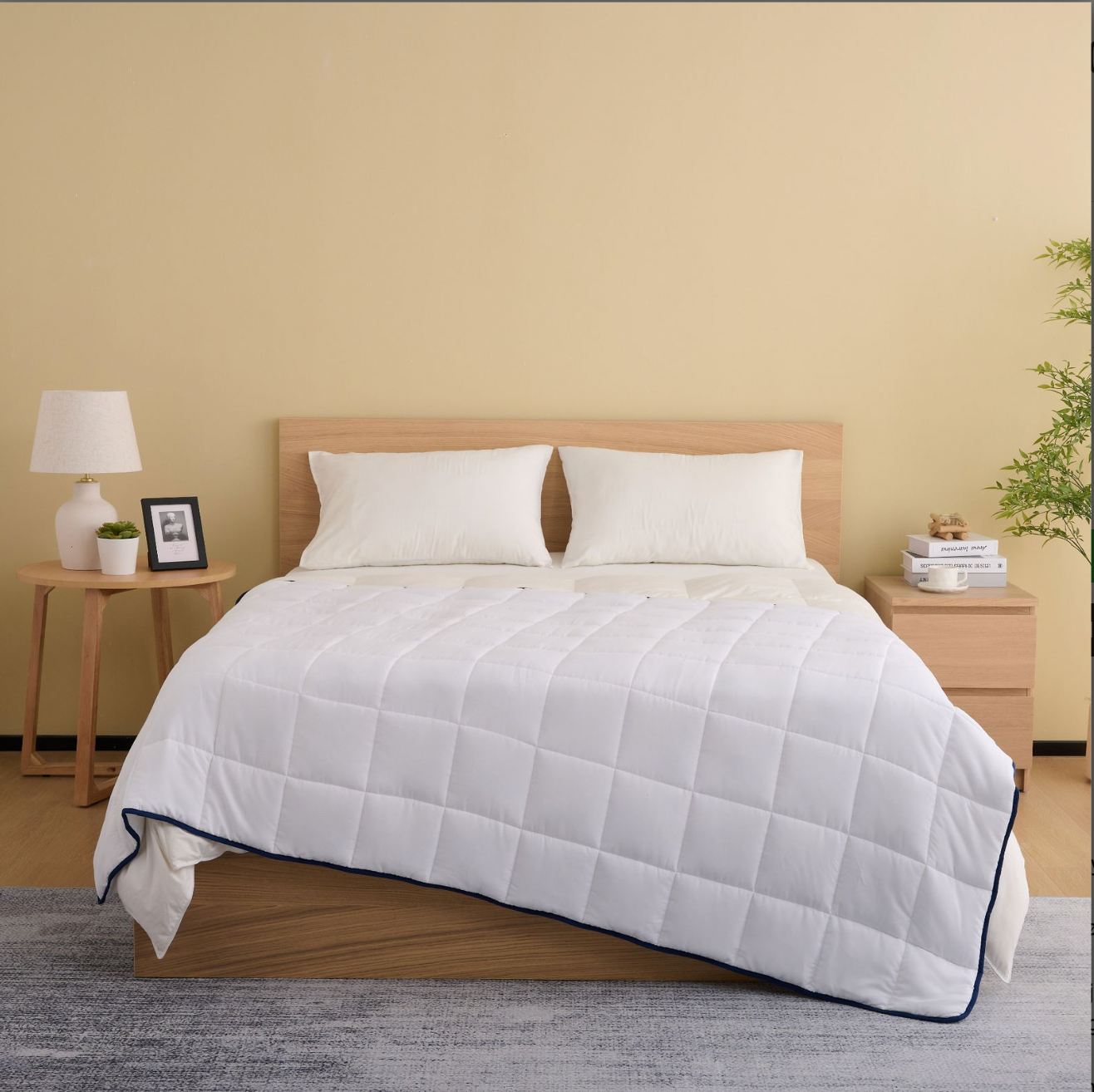 Tyngdedyne 140x200, 7kg - hvid