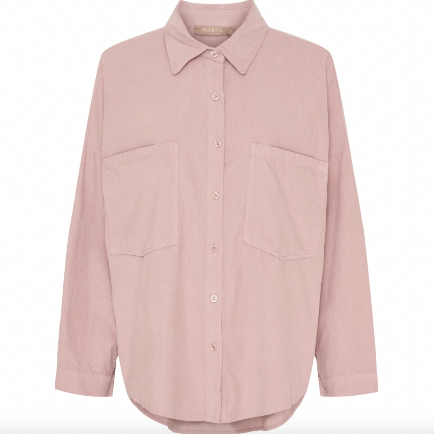 Skjorte baby fløjl - Rose
