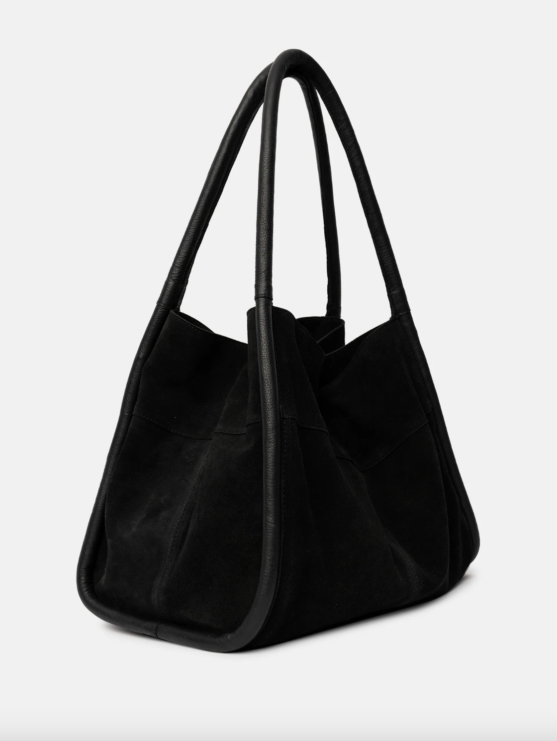 Shopper i sort ruskind