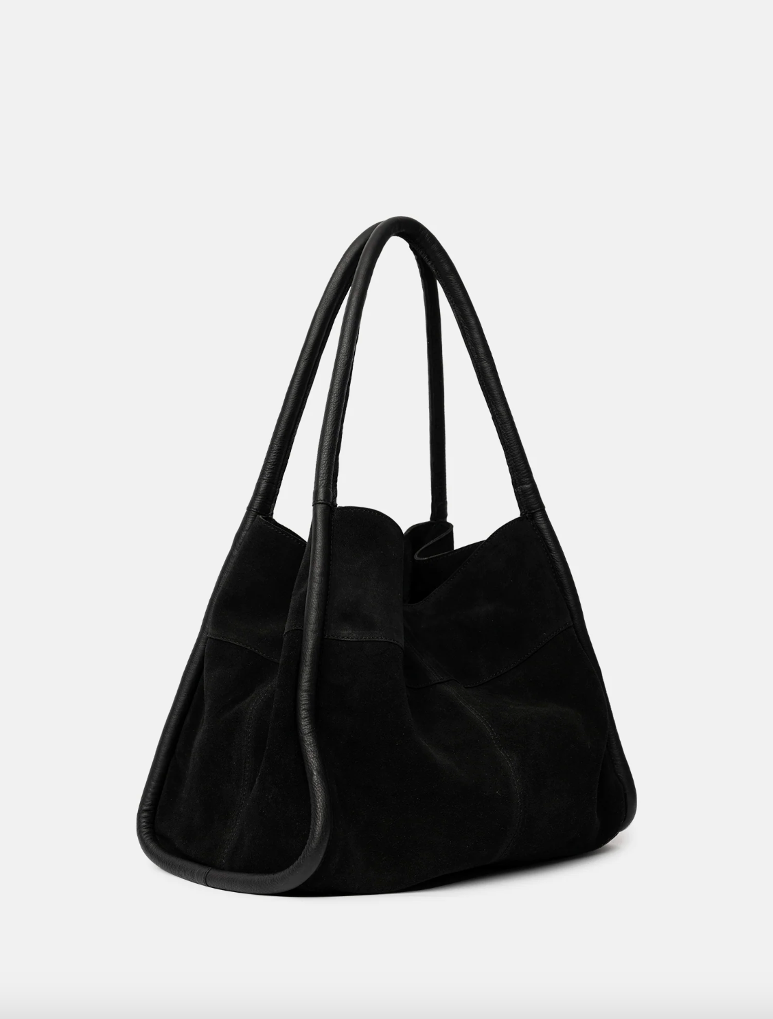 Shopper i sort ruskind