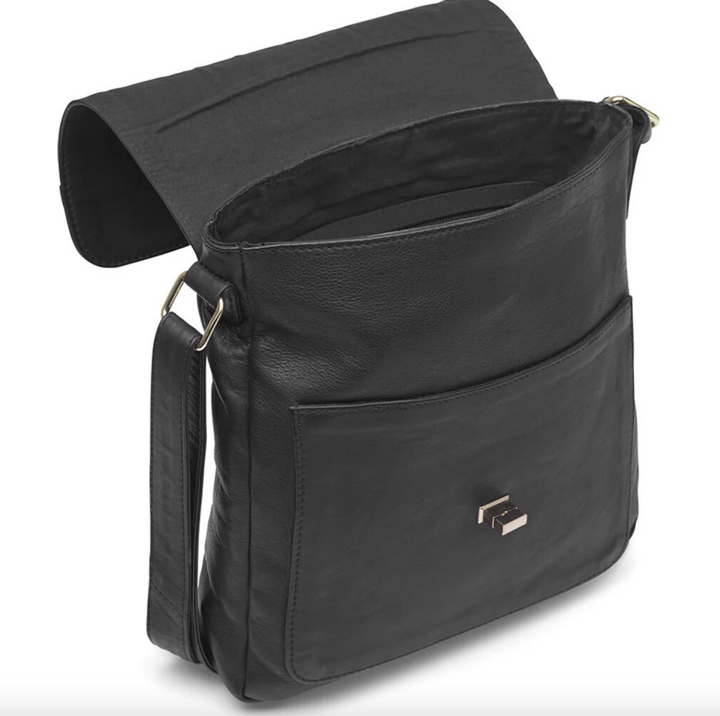 Elegant skuldertaske - Kalveskind