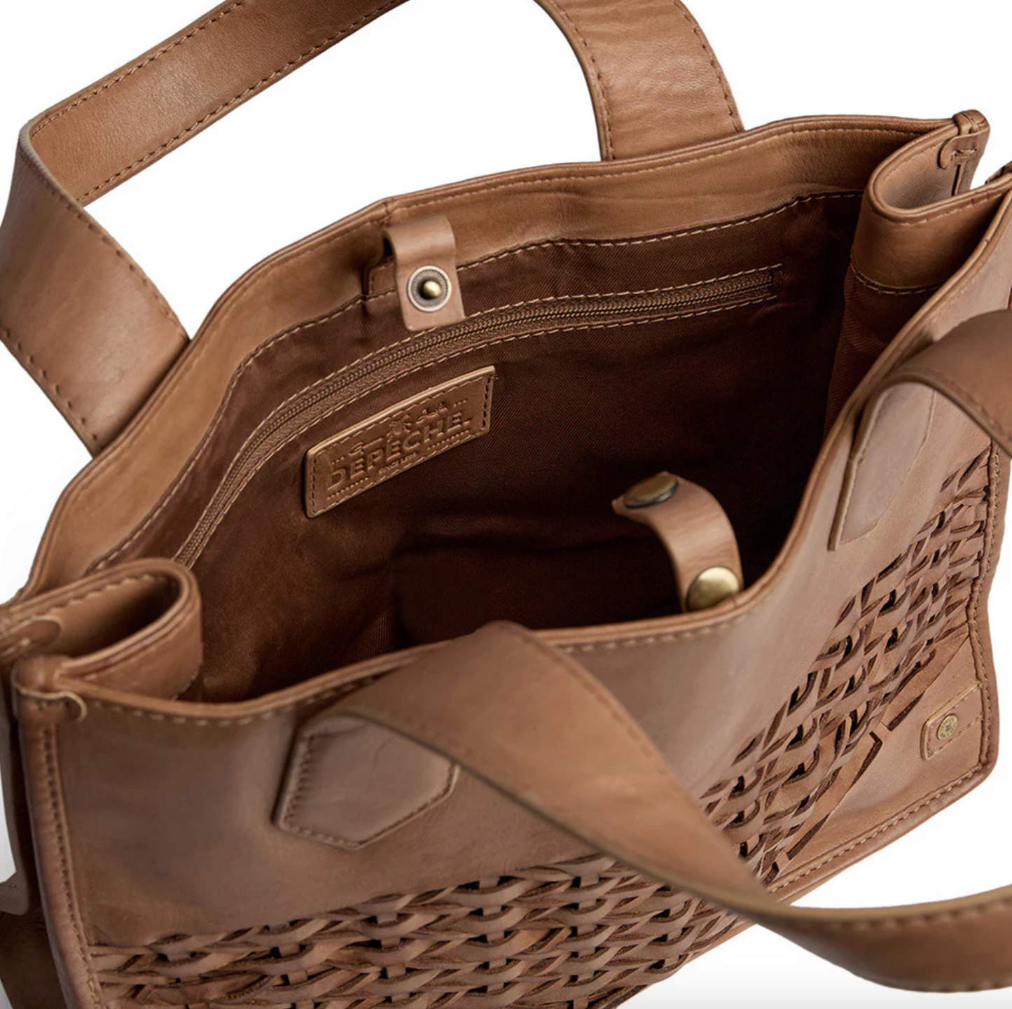 Elegant håndtaske - Camel