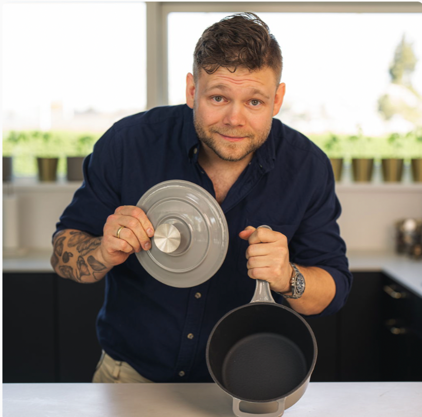 Emaljeret støbejern kasserolle Ø19cm