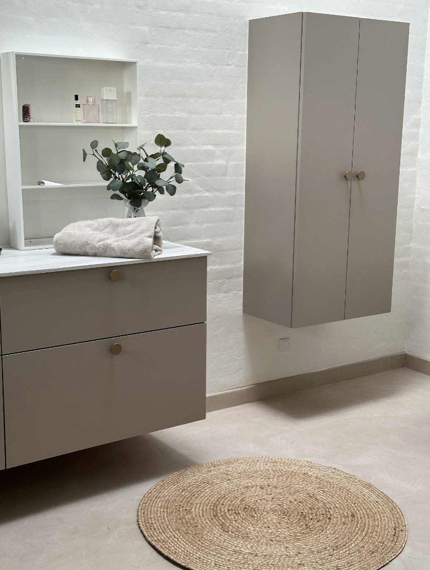 Jute gulvtæppe - 90cm