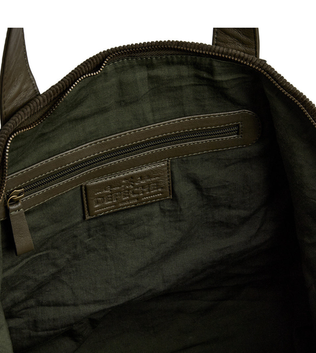 Shopper Fløjl - Army