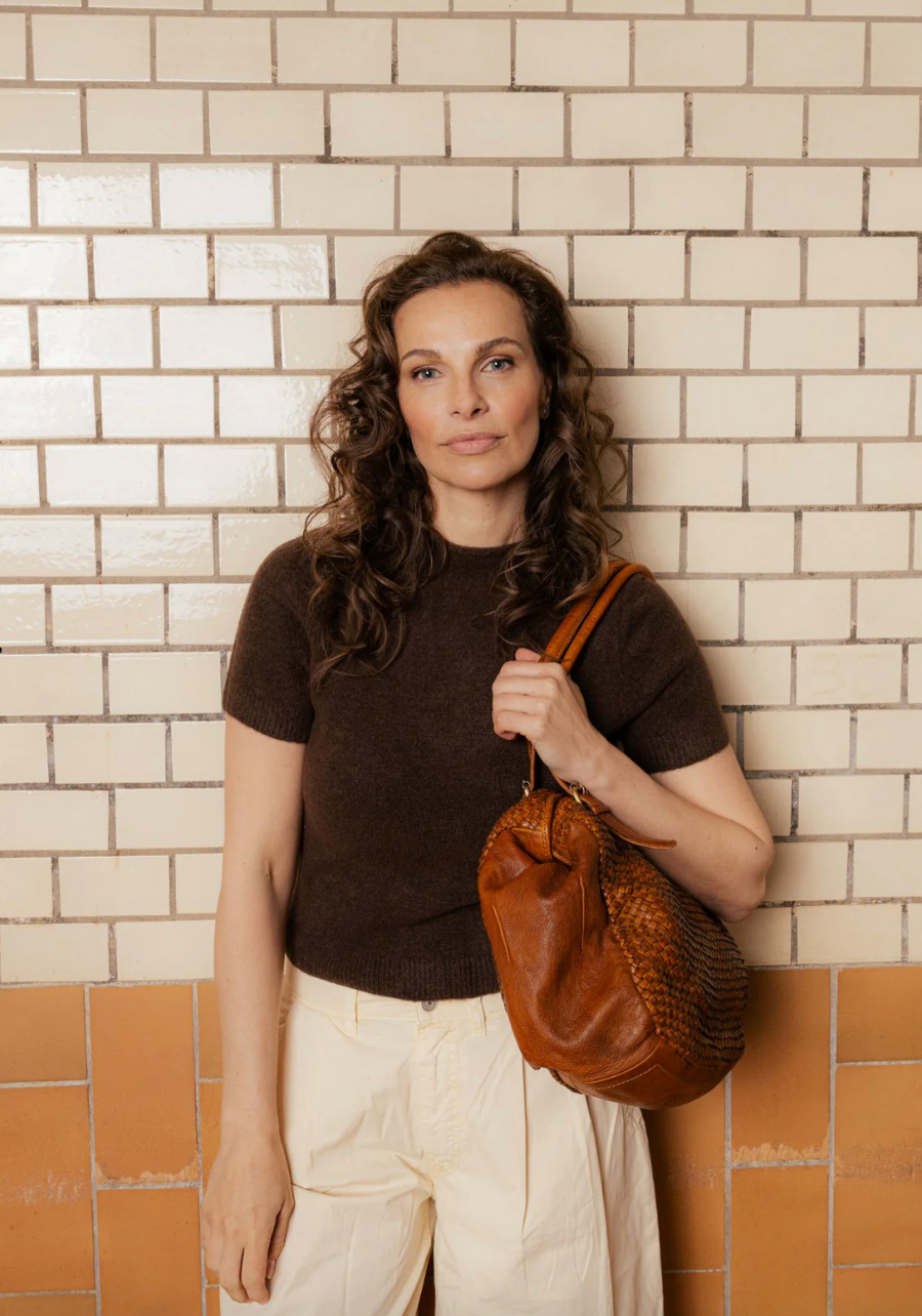 Skuldertaske Minea - Cognac