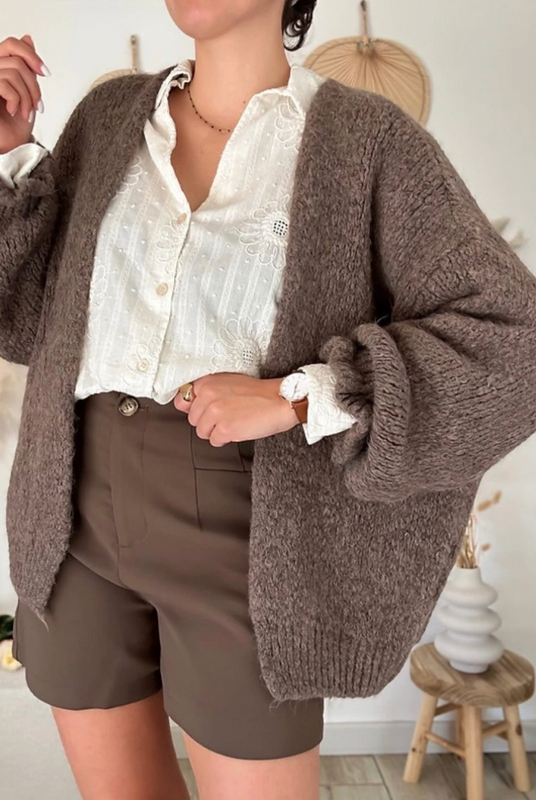 Cardigan Oversize - Taupe