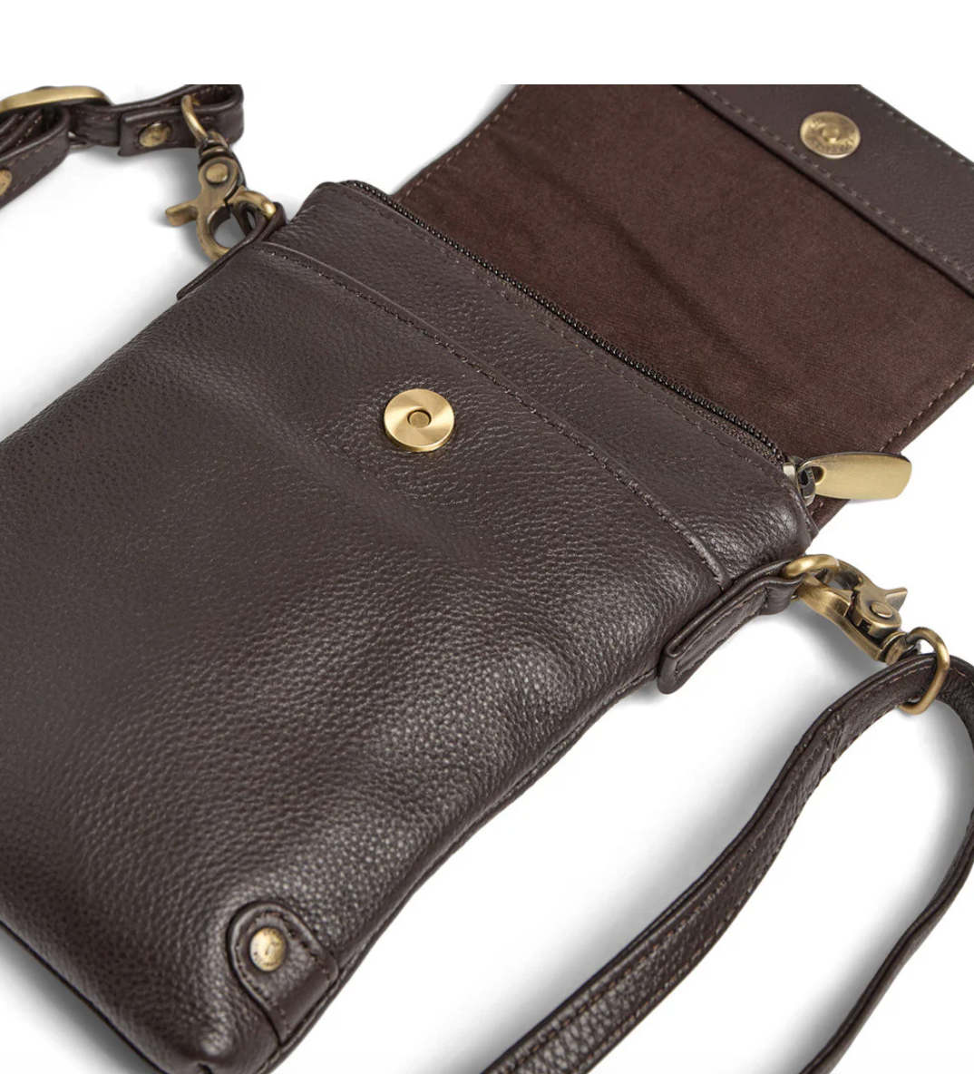 Mobiltaske Aura - Dark mocca