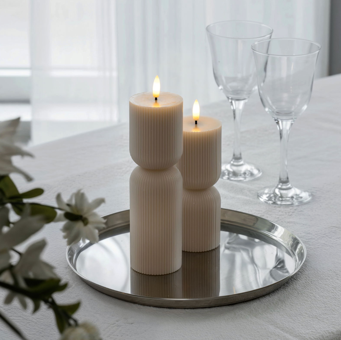 LED Bloklys / Riller – 2 stk