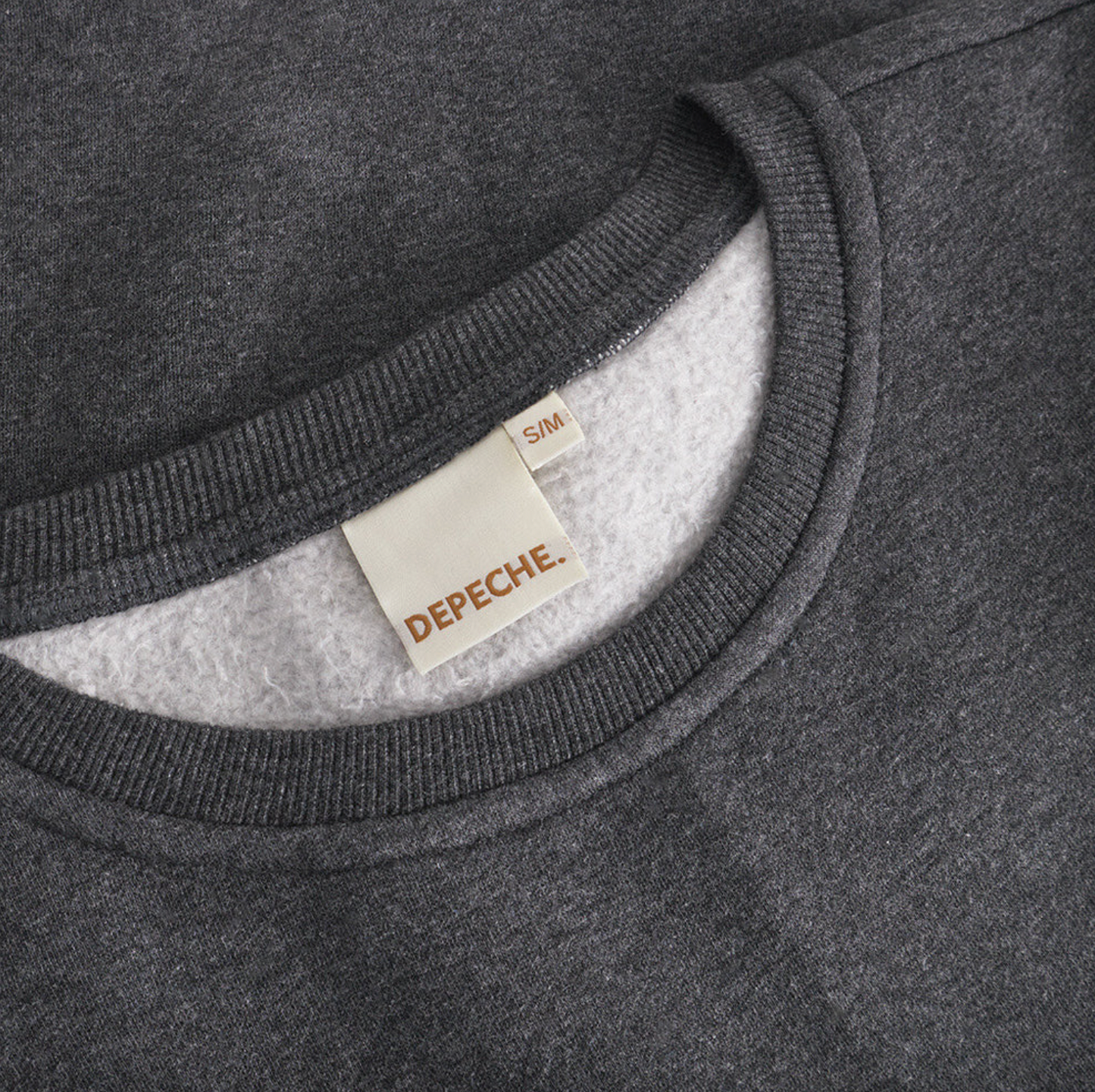 Sweatshirt med broderi -  Grey oversize