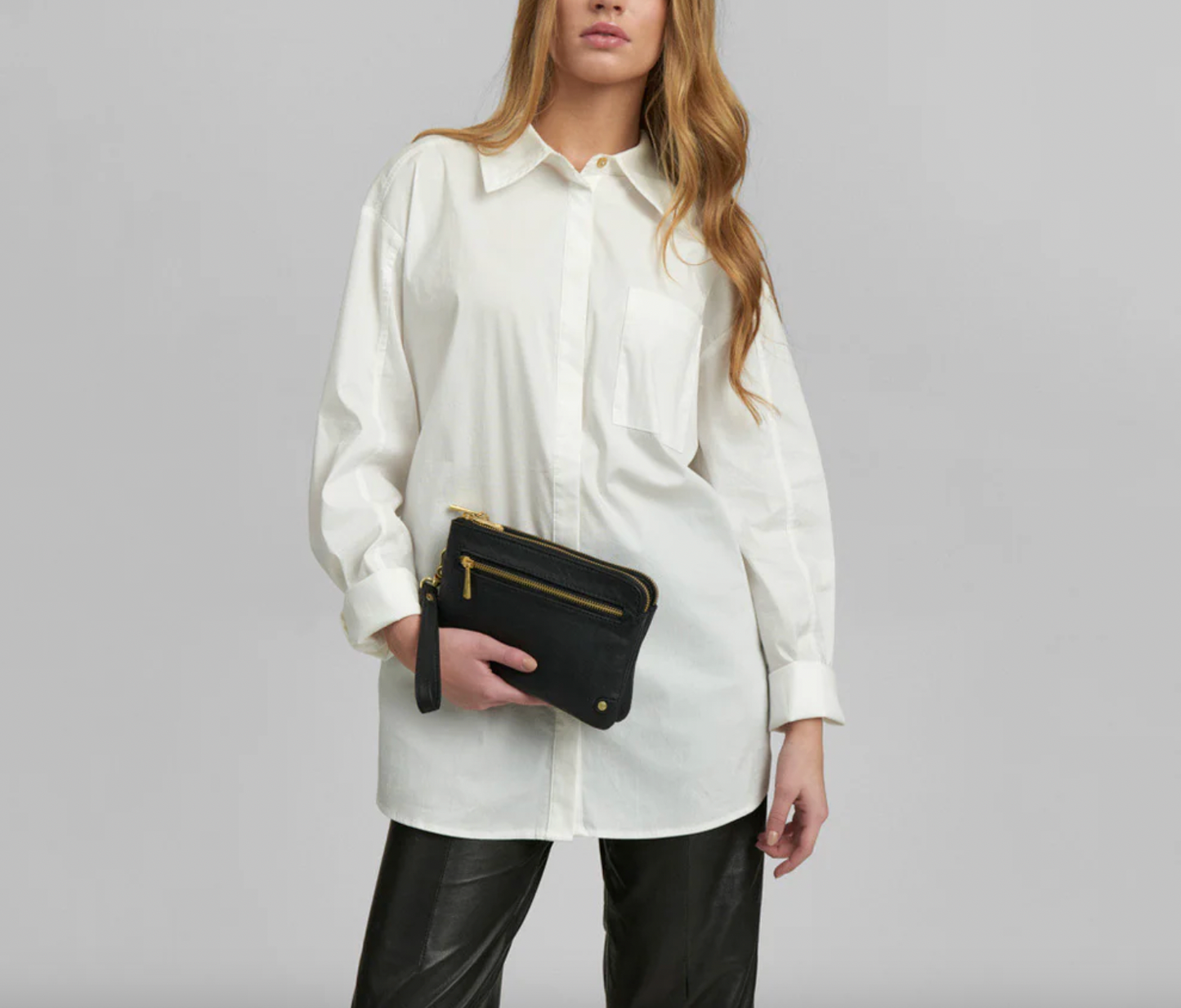 Clutch Selma- Black / gold