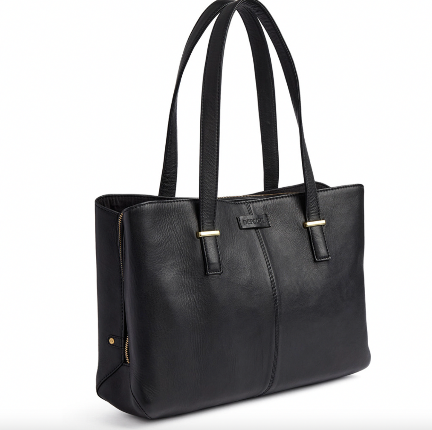 Arbejdstaske / shopper - Black leather