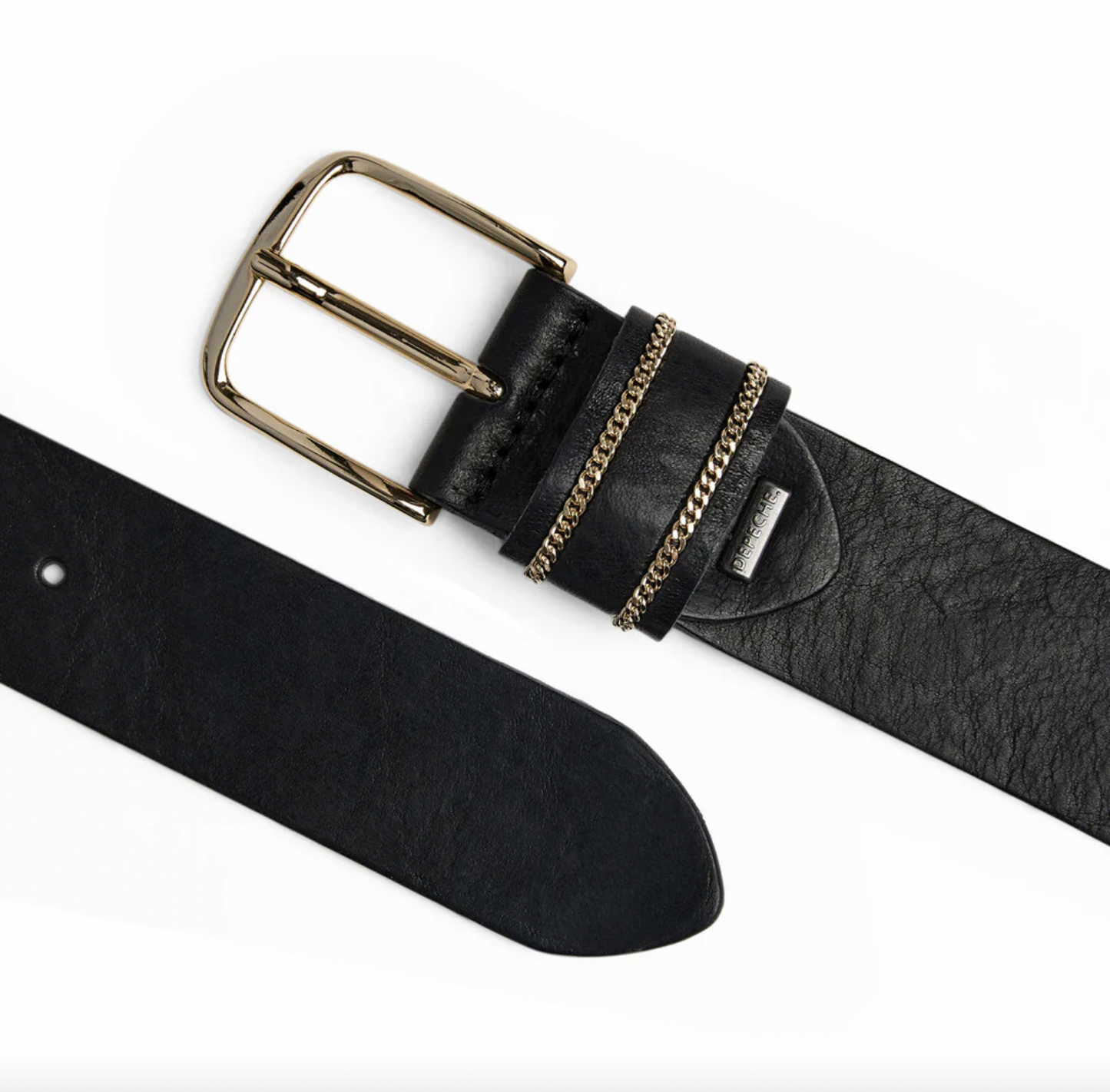Jeans bælte - Black / gold
