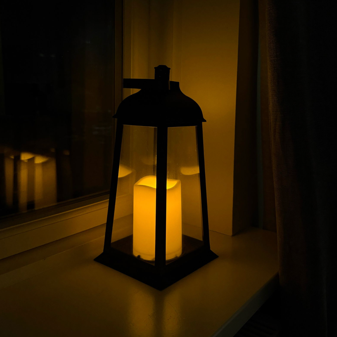 Lanterne med LED lys