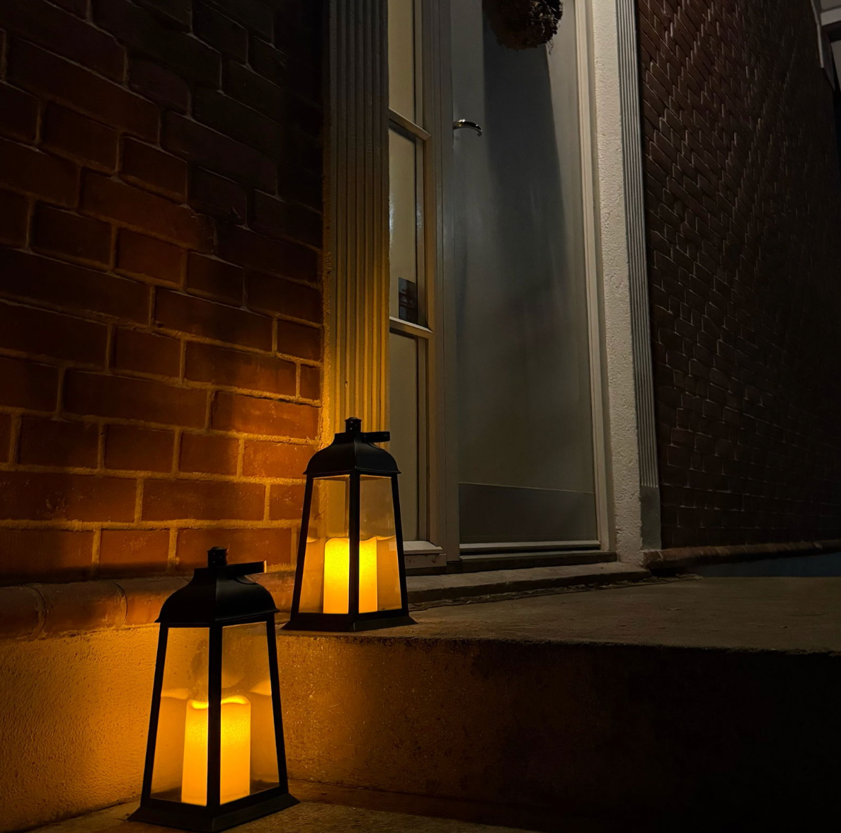 Lanterne med LED lys