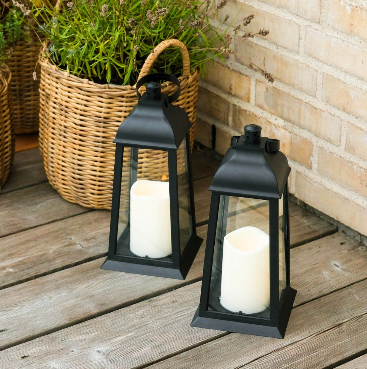 Lanterne med LED lys