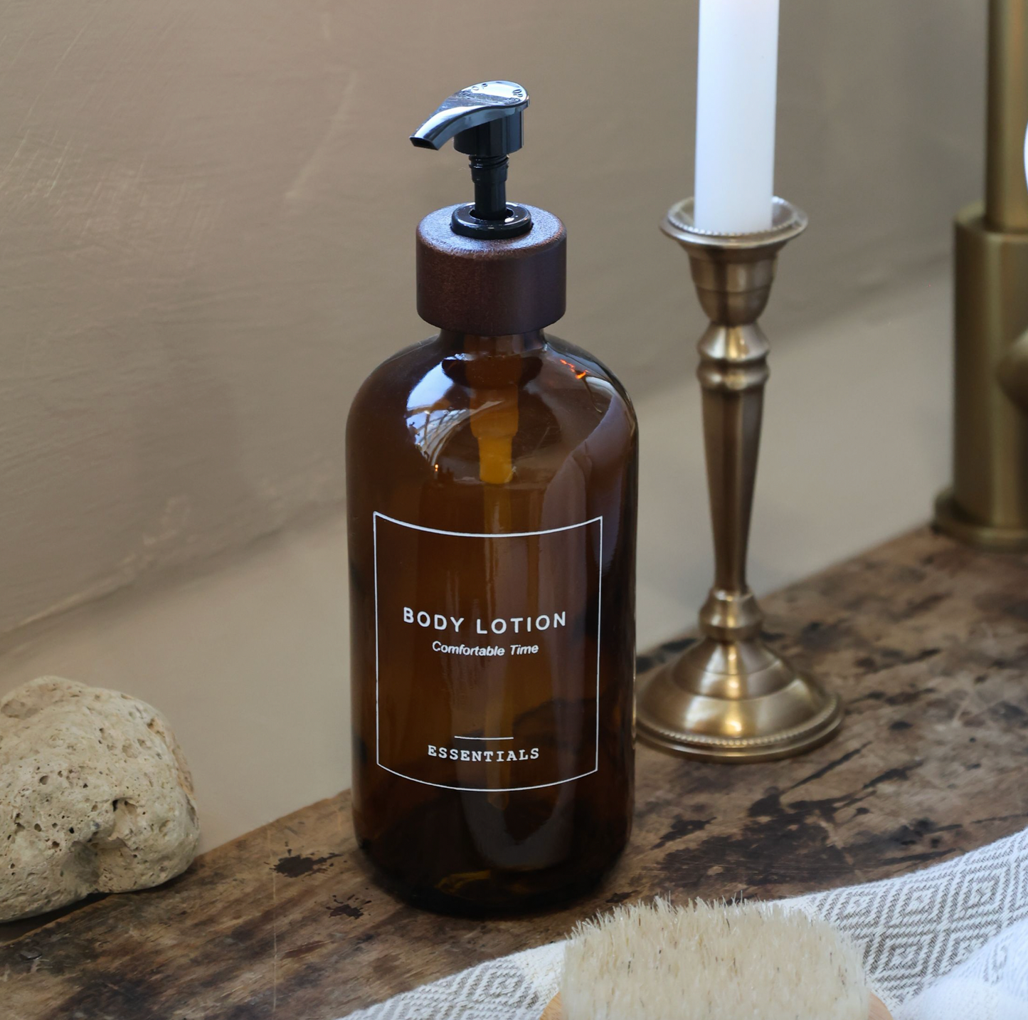 Flaske m. pumpe - Bodylotion 500 ml