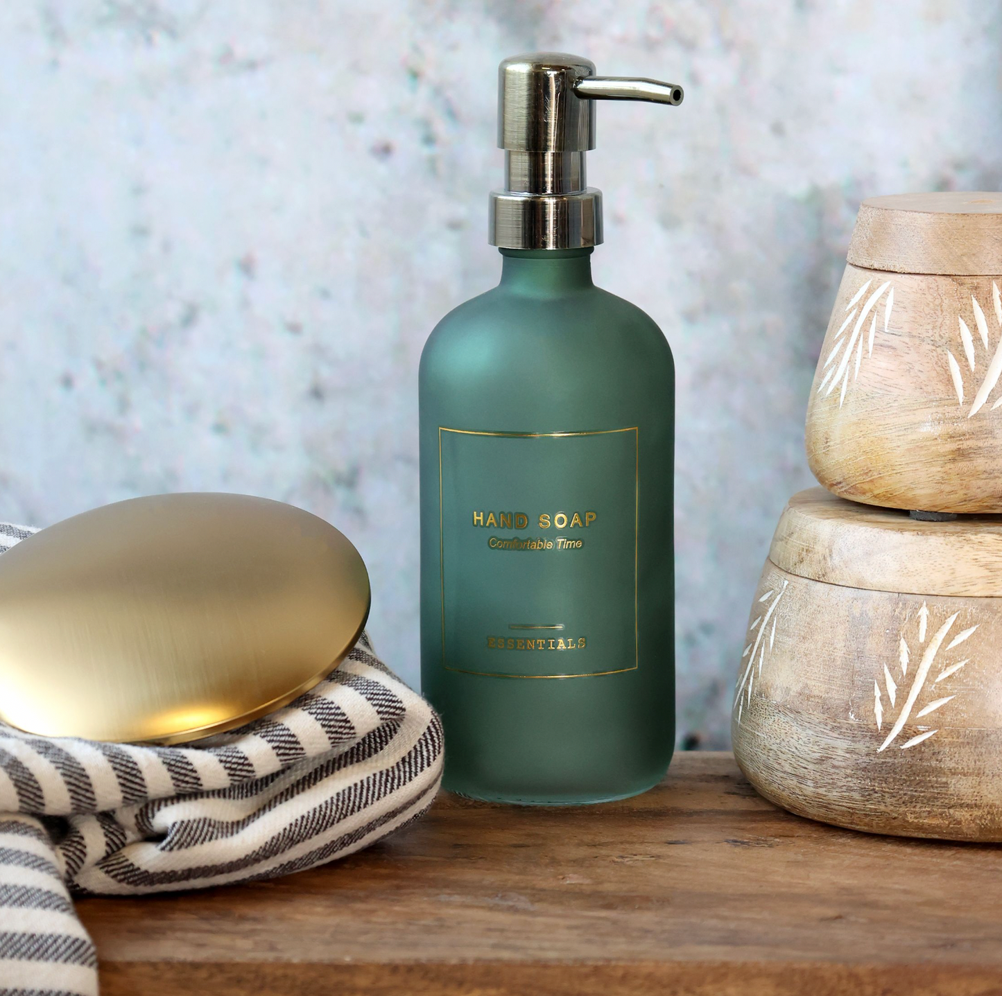 Flaske m. pumpe - Hand Soap 500 ml - Green