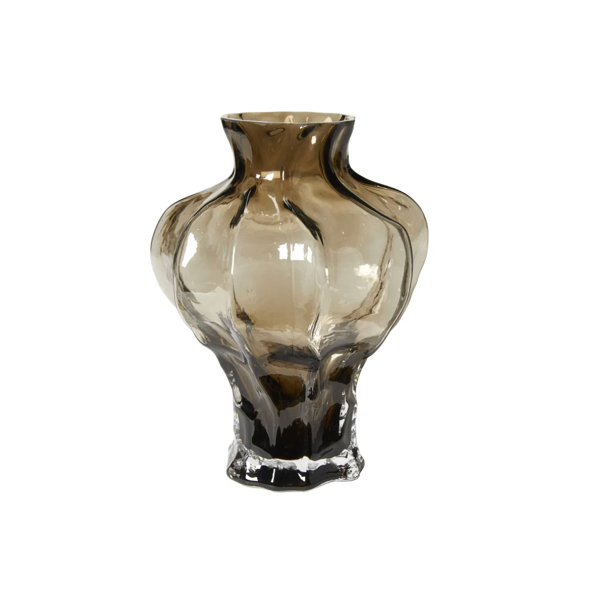 Vase Thelma brown - Mundblæst