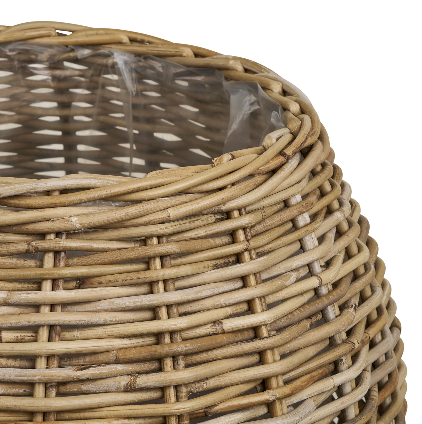 Plantekurve i natur rattan - 2 stk
