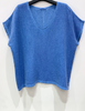 T-shirt Cozy hørmix - Blue